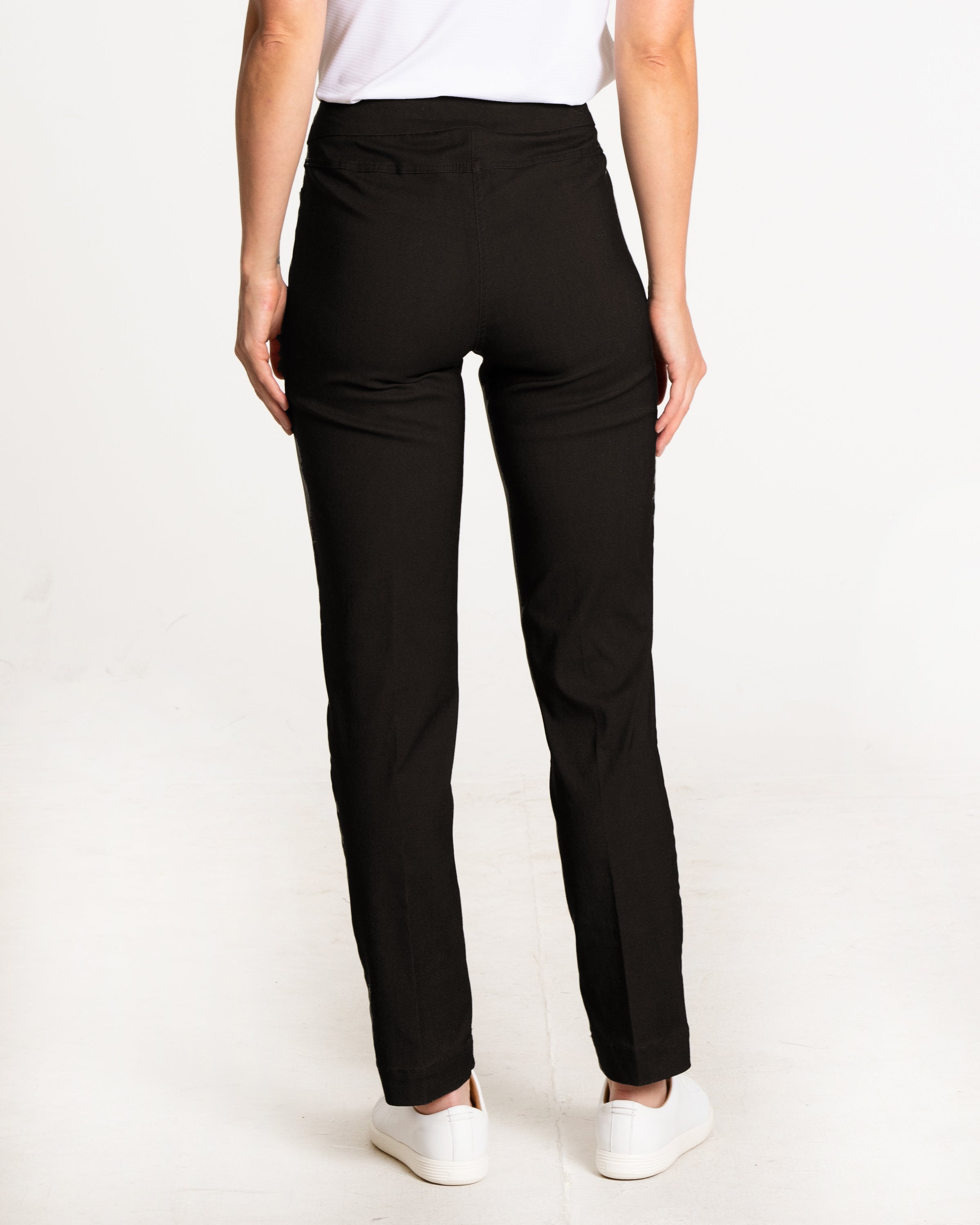 【Martine Golf】Hem Cutting Slim Pants ■WOMAN Golf Narrow Pant with Pockets – SportHaley.com